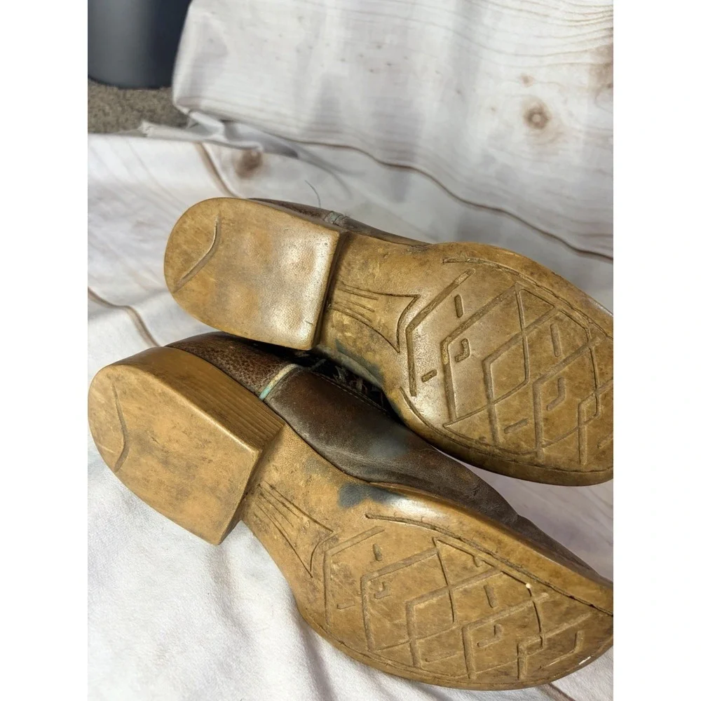 Ariat Youth 1.5 Brown‎ Western Boots Girls Boys Leather